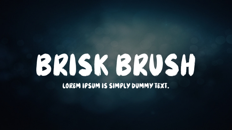 Brisk Brush Font