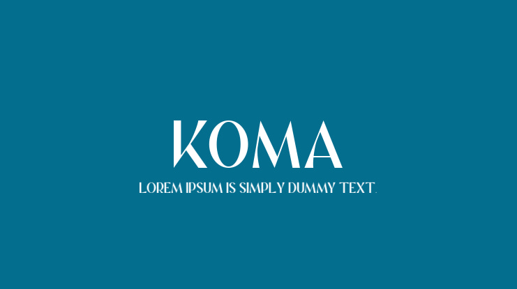 Koma Font