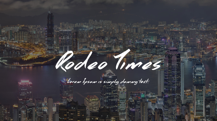 Rodeo Times Font