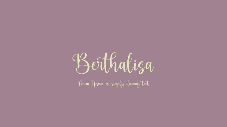 Berthalisa Font
