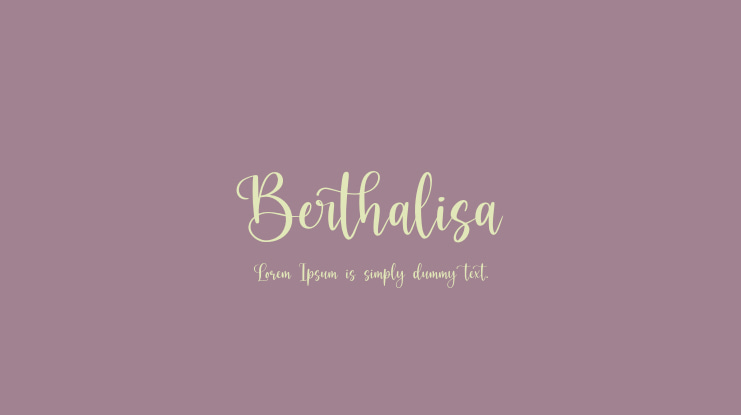Berthalisa Font