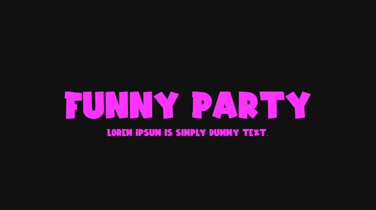 Funny Party Font
