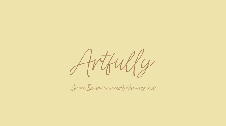 Artfully Font