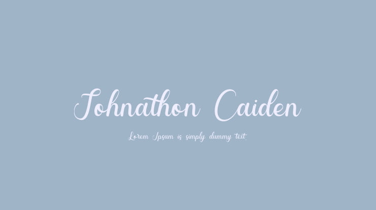 Johnathon Caiden Font