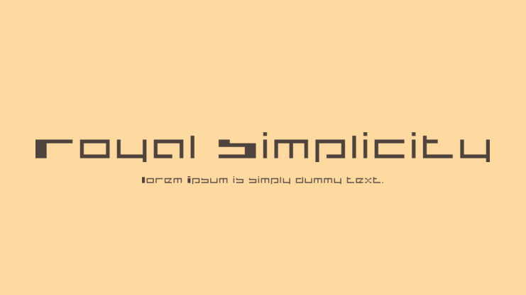 Royal Simplicity Font