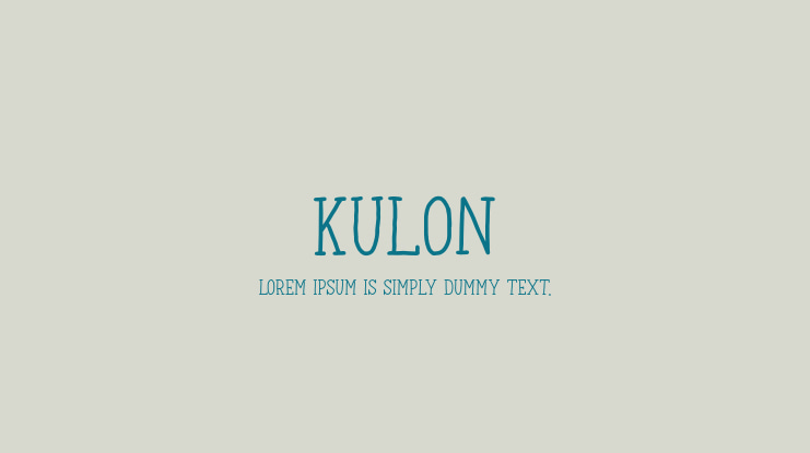 Kulon Font