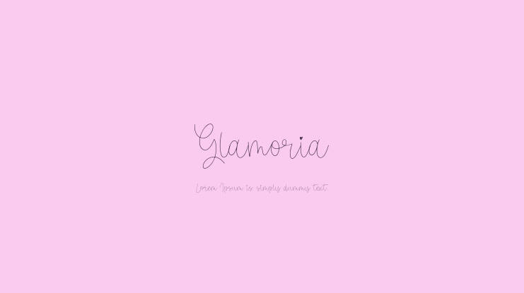 Glamoria Font