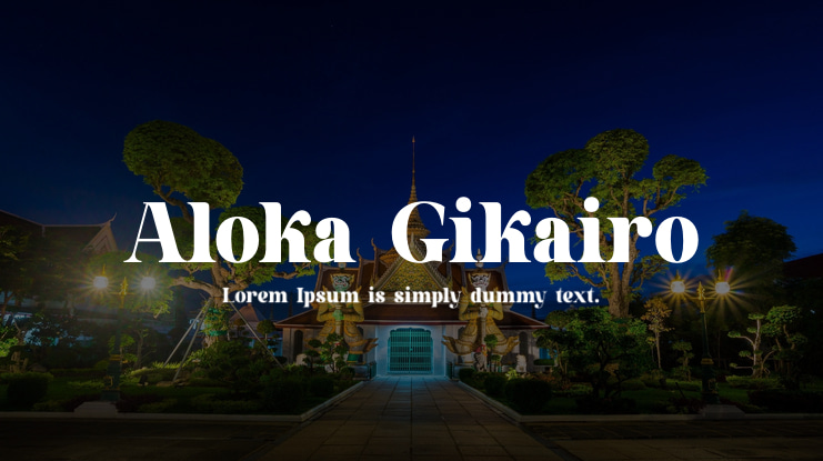 Aloka Gikairo Font