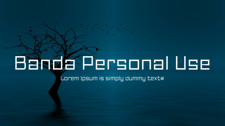 Banda Personal Use Font Family