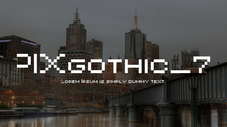 PIXgothic_7 Font