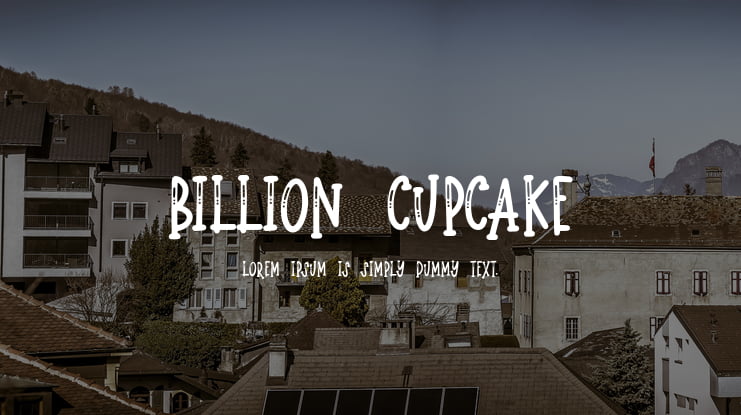 Billion Cupcake Font