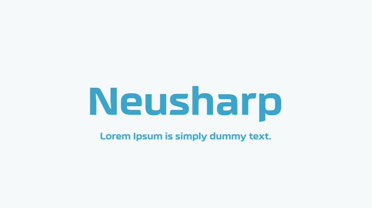 Neusharp Font