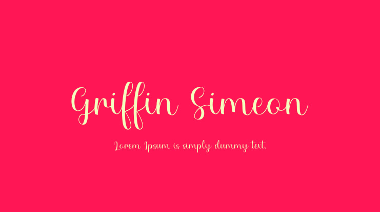 Griffin Simeon Font