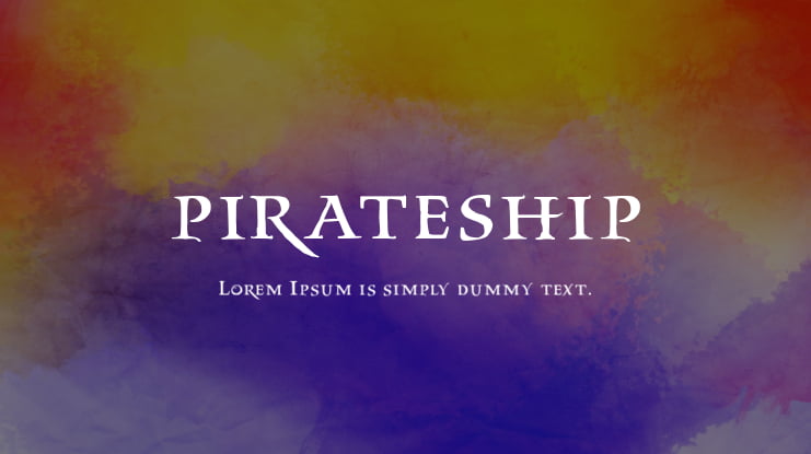 pirateship Font