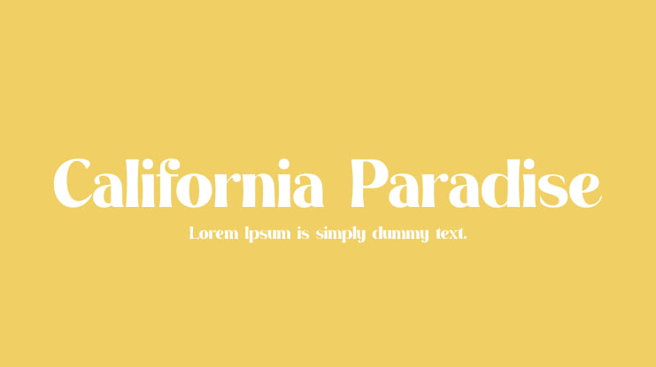 California Paradise Font