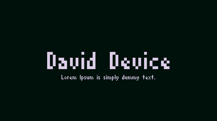 David Device Font