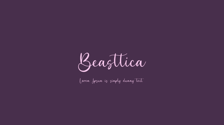 Beasttica Font