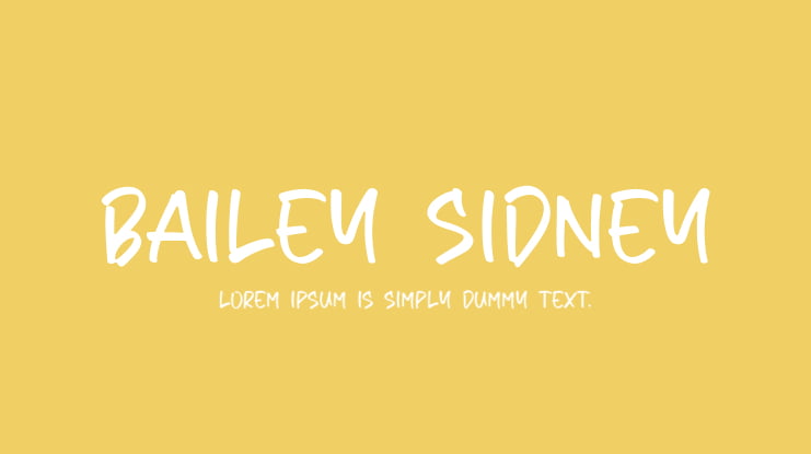 Bailey Sidney Font
