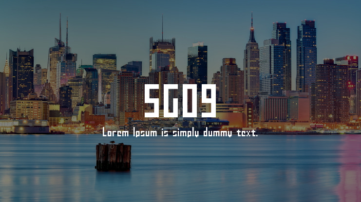 SG09 Font