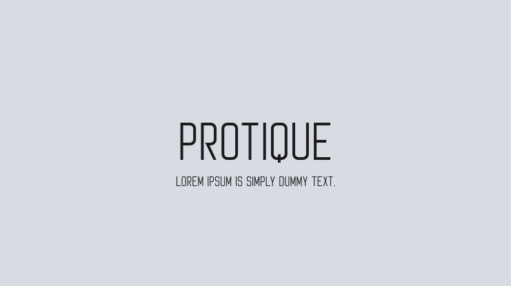 Protique Font Family