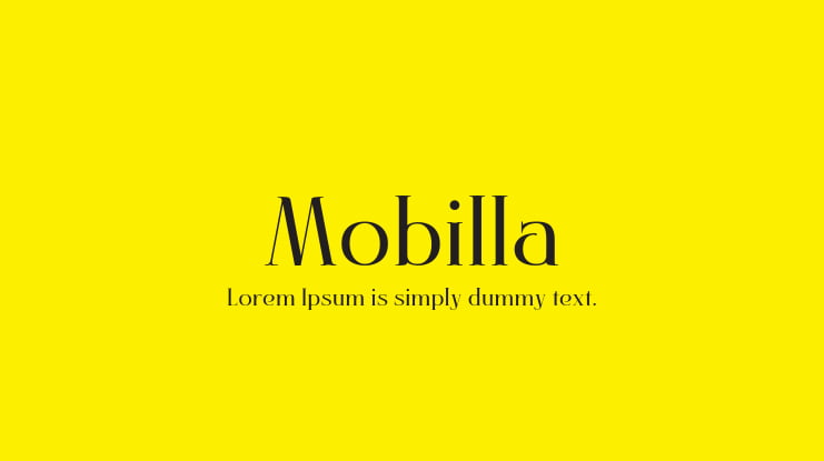 Mobilla Font