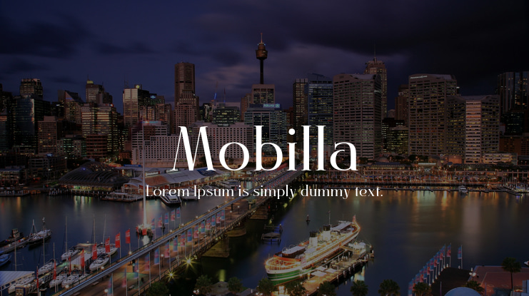 Mobilla Font