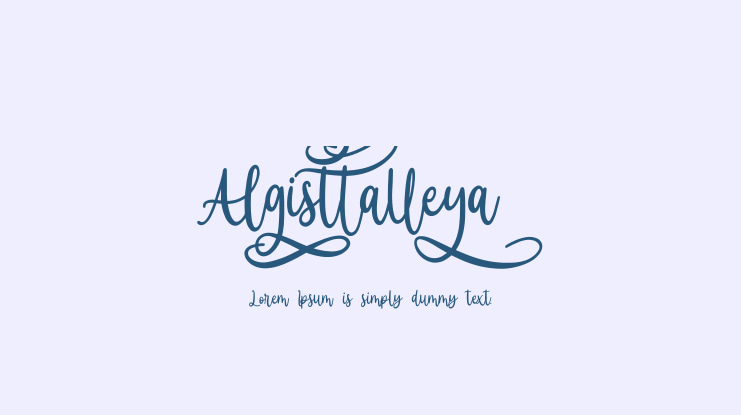 Algisttalleya Font