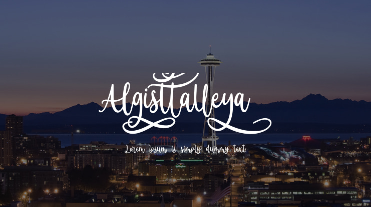 Algisttalleya Font