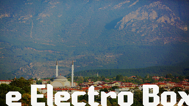 e Electro Box Font
