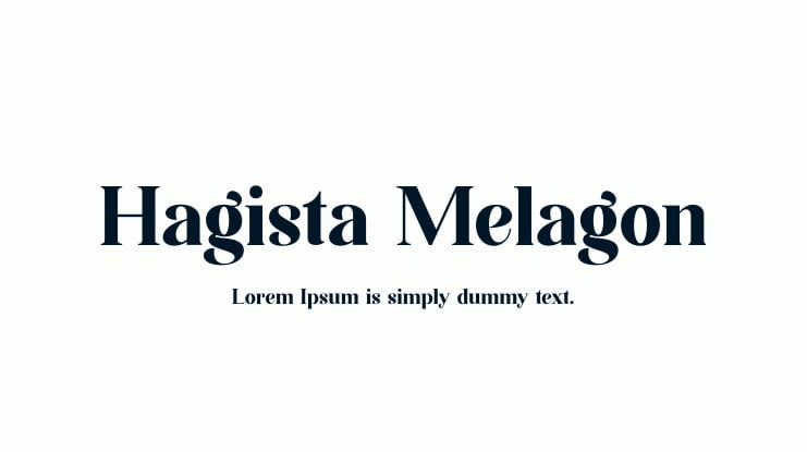 Hagista Melagon Font