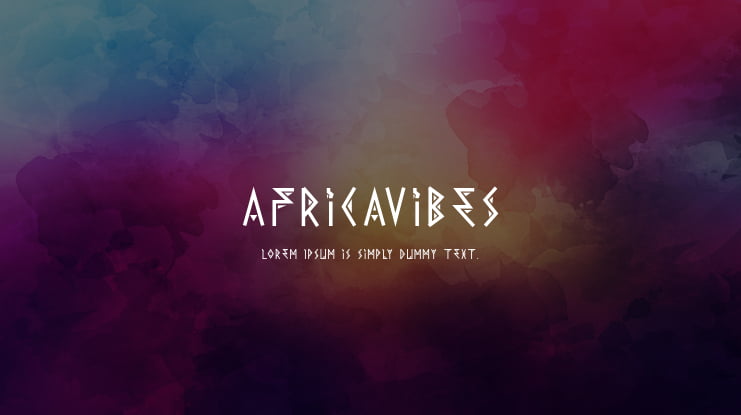 AfricaVibes Font