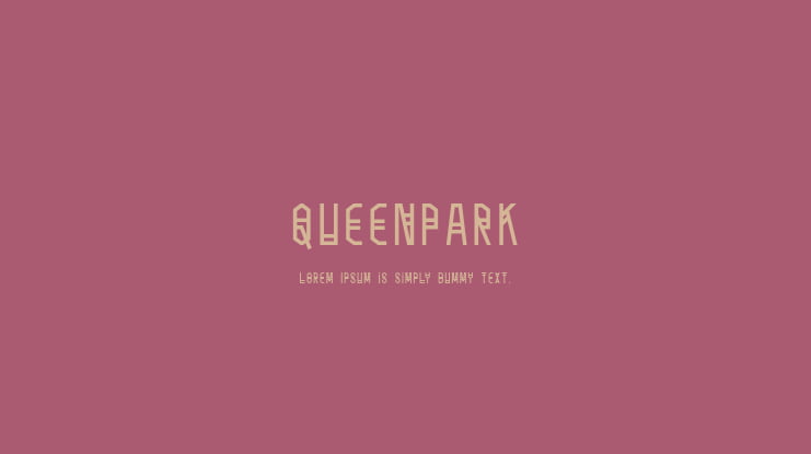 QueenPark Font