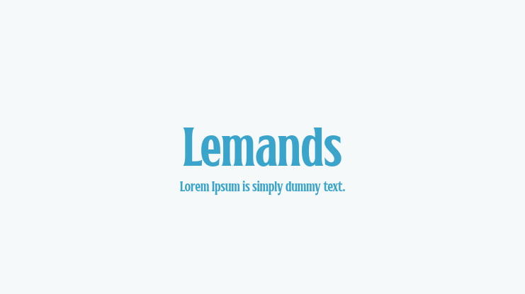 Lemands Font