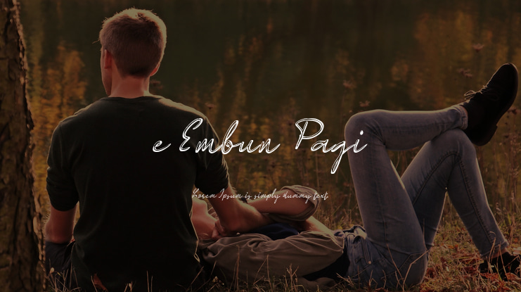 e Embun Pagi Font
