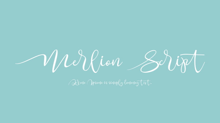 Merlion Script Font