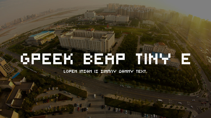 Greek Bear Tiny E Font