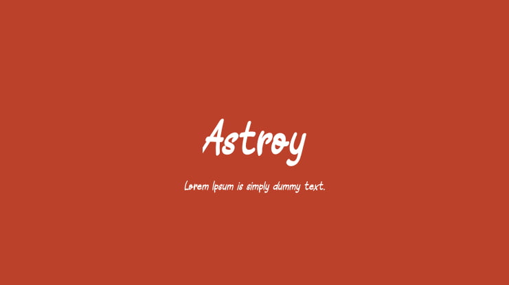 Astroy Font