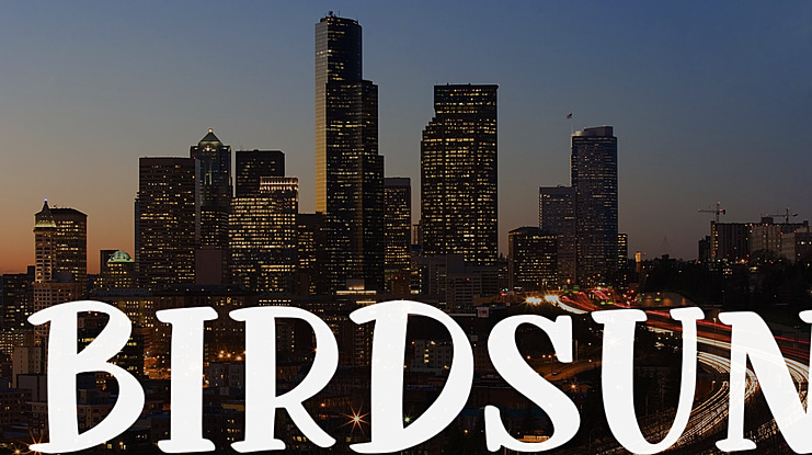 Birdsun Font