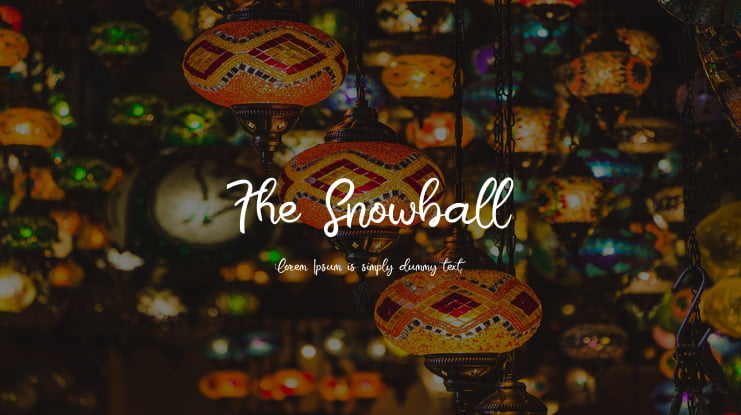 The Snowball Font