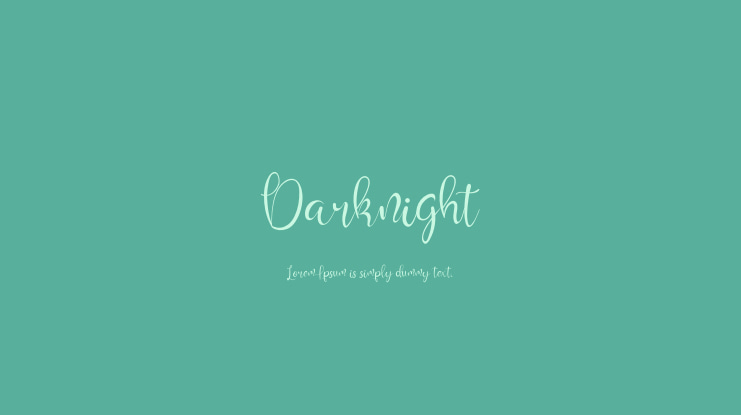 Darknight Font