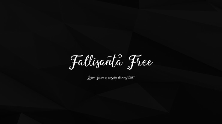 Fallisanta Free Font