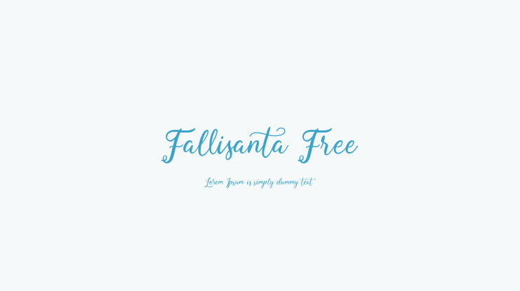 Fallisanta Free Font