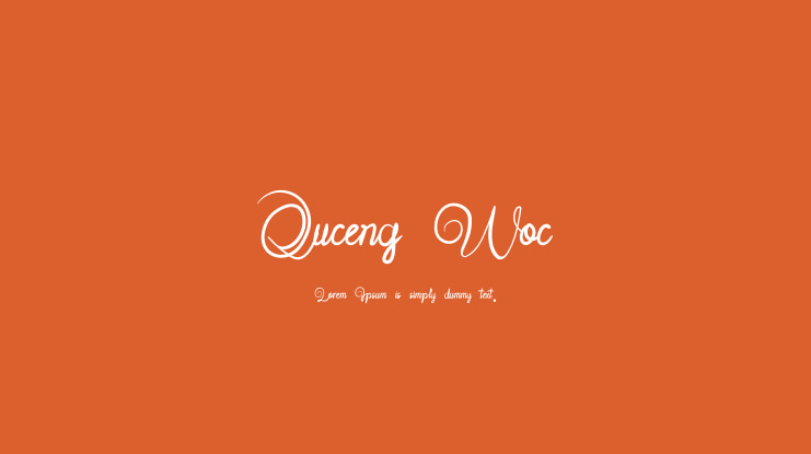 Quceng Woc Font