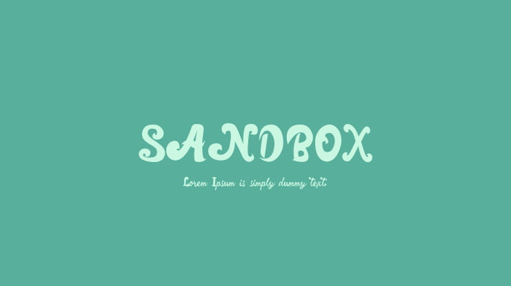SANDBOX Font