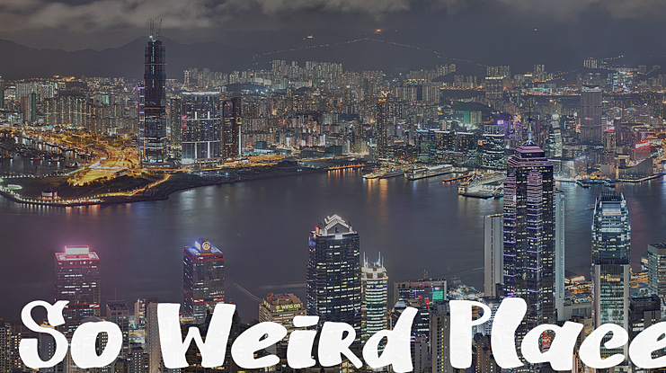 So Weird Place Font