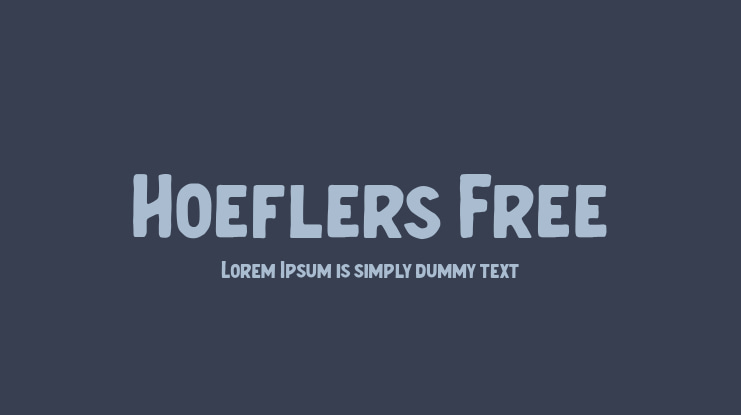 Hoeflers Free Font