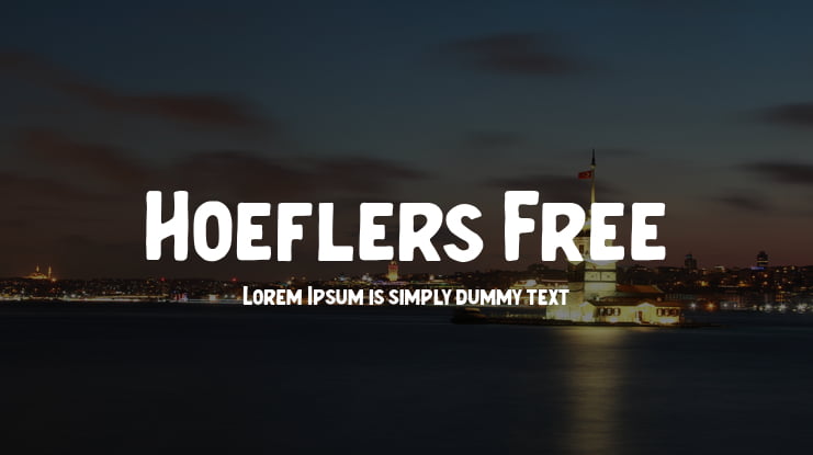 Hoeflers Free Font