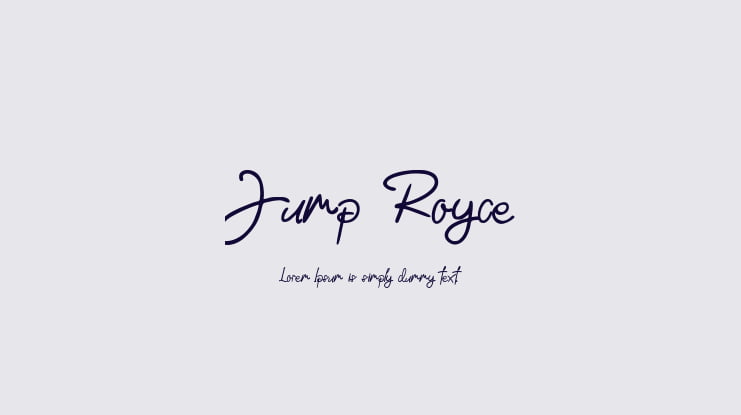 Jump Royce Font