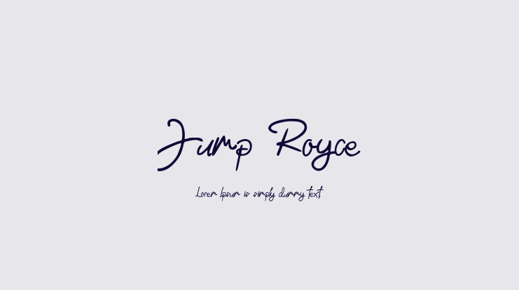 Jump Royce Font