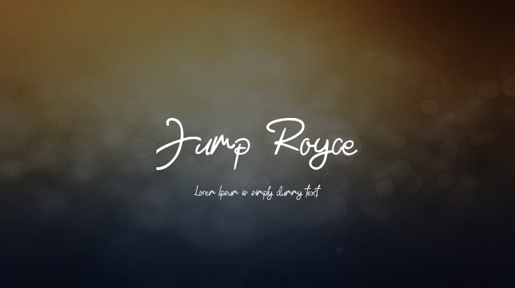 Jump Royce Font